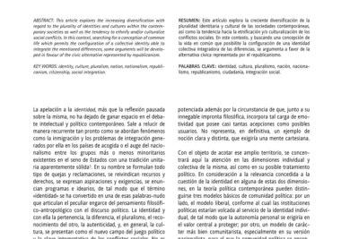 el potencial de la representacion en identidades pluralistas