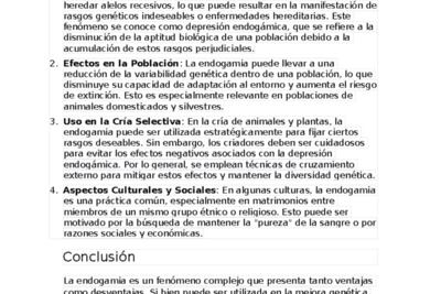 estrategias para evitar la endogamia en poblaciones de cria