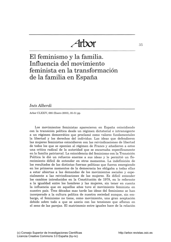 impacto del feminismo en la estructura familiar moderna