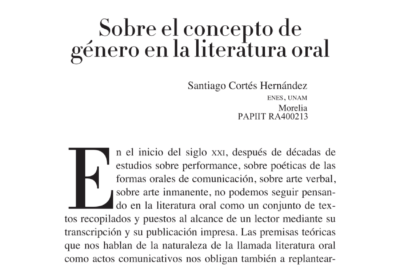 influencia de narrativas orales en la construccion del genero