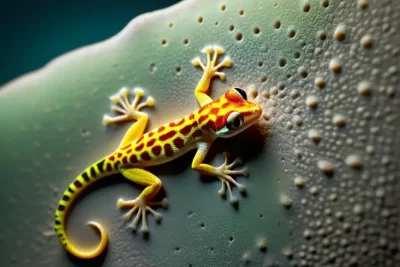 manejo del espacio de vida de un gecko para prevenir estres