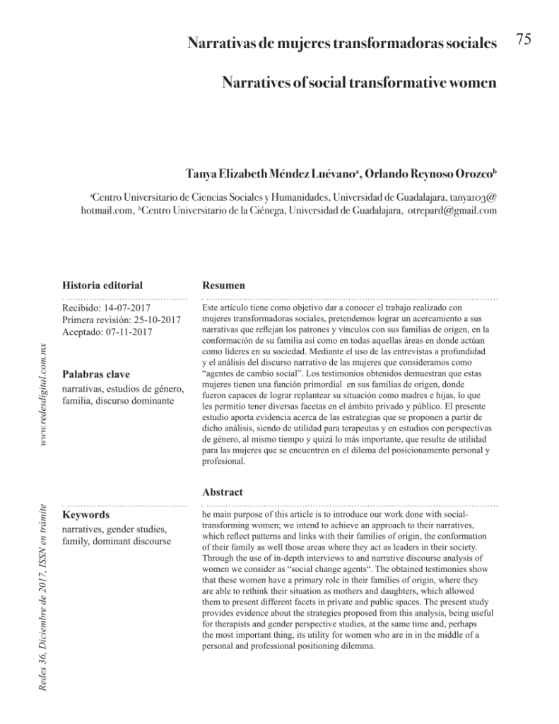 narrativas femeninas y su impacto en el cambio social