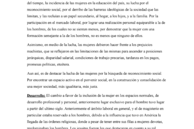 que contexto historico rodea la educacion de las mujeres