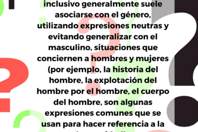 que tipo de lenguaje se utiliza en estudios de genero