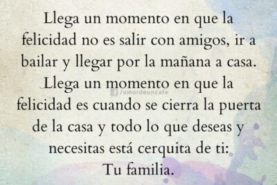 una vez que llegas a tu nuevo hogar
