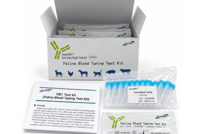 Kit 10 test tipificación sanguínea felina SENSPERT para determinar grupos sanguíneos A