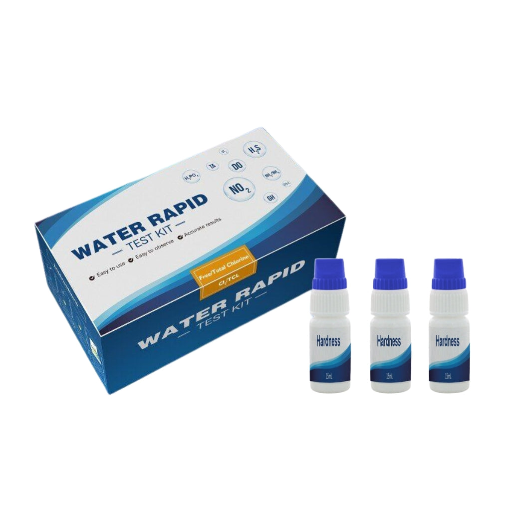 Kit de Medición de Dureza de Agua: Control y Prevención 1 Kit de medición de dureza de agua con reactivos
