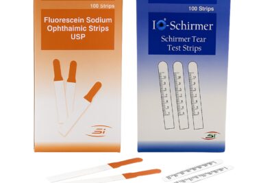 Pack chequeo ocular con test Schirmer y test de fluoresceína para evaluación básica de la salud visual