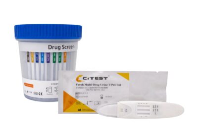 Pack control drogas empresa con tests de saliva y orina para prevención laboral de drogas y alcohol