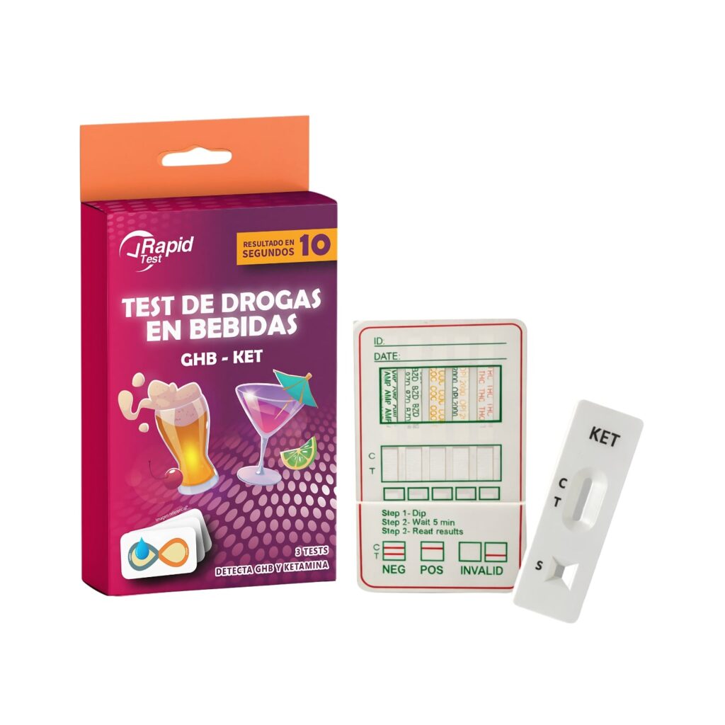 Pack Fiesta Segura: test rápidos para prevenir en eventos 1 Pack Fiesta Segura con tests rápidos para detectar drogas en bebidas